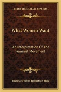 What Women Want