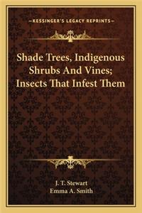 Shade Trees, Indigenous Shrubs and Vines; Insects That Infesshade Trees, Indigenous Shrubs and Vines; Insects That Infest Them T Them