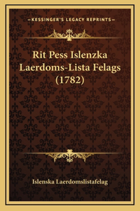 Rit Pess Islenzka Laerdoms-Lista Felags (1782)
