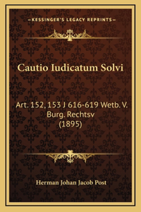 Cautio Iudicatum Solvi