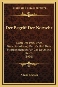 Der Begriff Der Notwehr