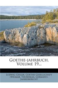 Goethe-Jahrbuch, Volume 19...