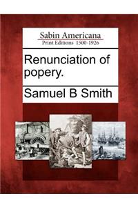 Renunciation of Popery.