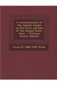 A Reconstruction of the Nuclear Masses in the Lower Portion of the Human Brain-Stem - Primary Source Edition