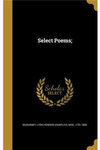 Select Poems;