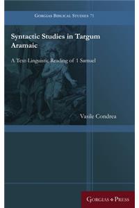 Syntactic Studies in Targum Aramaic