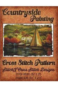 Countryside Painting Cross Stitch Pattern