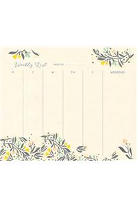 2020 High Note® Floral Charm Weekly To-Do Pad