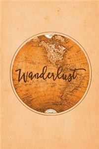 Travel Journal - Antique World Wanderlust (Orange)