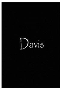 Davis - Black Personalized Journal / Notebook / Blank Lined Pages