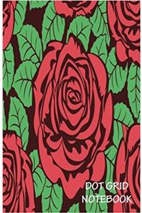 Rose Design: Dot Grid Notebook