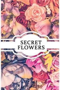 Secret Flowers: Password Logbook (Security / Online Safety & Privacy) - Size 5.5x8.5