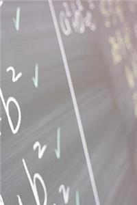 School Theme Journal Chalkboard Closeup