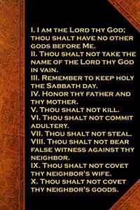 2020 Daily Planner Religious Theme Ten Commandments Vintage Traditional