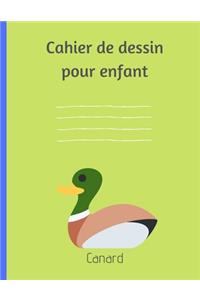 Cahier de dessin pour enfant, Canard