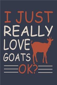 I Love Goats Notebook