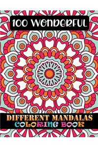 100 Wonderful Different Mandalas Coloring Book