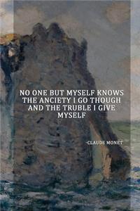 No One But Myself Knows The Anciety I Go Though And The Truble I Give Myself.