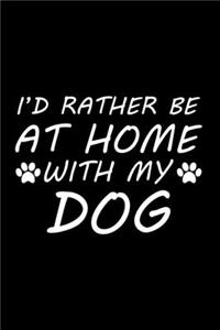 I'd rather be at home with my dog