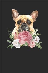 French Bulldog With Flowers