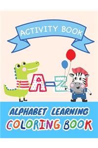 A-Z Alphabet Learning Coloring Book