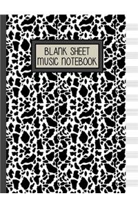 Blank Sheet Music Notebook