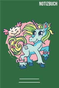 Notizbuch Gepunktet Einhorn Kind