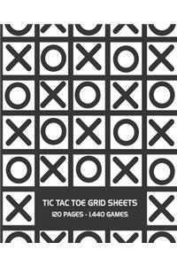 Tic Tac Toe Grid Sheets