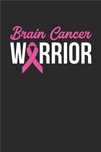 Brain Cancer Warrior Notebook - Brain Cancer Awareness Gift - Vintage Fight Cancer Journal - Brain Cancer Survivor Diary: Medium College-Ruled Journey Diary, 110 page, Lined, 6x9 (15.2 x 22.9 cm)