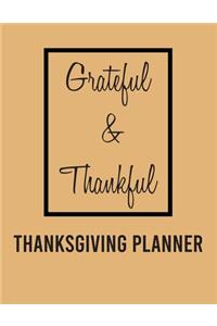 Grateful & Thankful - Thanksgiving planner