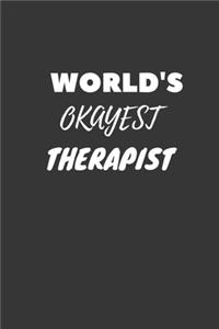 World's Okayest Therapist Notebook