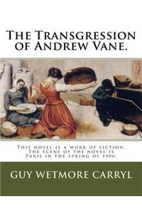 The Transgression of Andrew Vane.