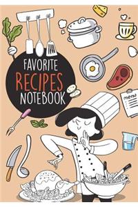Favorite Recipes Notebook