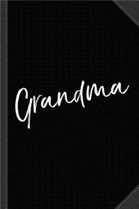 Grandma Journal Notebook