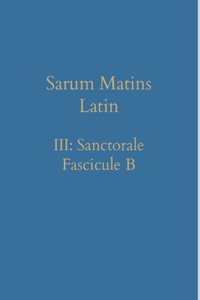 Sarum Matins Latin III