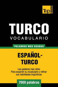 Vocabulario español-turco - 7000 palabras más usadas