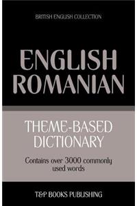 Theme-based dictionary British English-Romanian - 3000 words