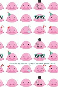 Blobfish Notebook - 200 Page College Ruled Paper