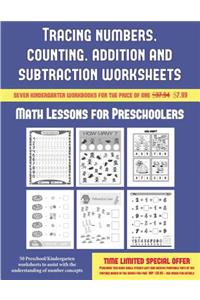 Math Lessons for Preschoolers (Tracing numbers, counting, addition and subtraction)