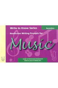 Nonfiction Writing Prompts for Secondary Music