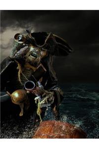 Zombie Pirate Wide Rule Composition Notebook