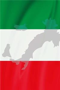 Flag of Italy Overlaid with Map in Gray Journal