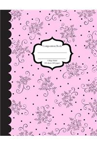 Composition Book College Ruled 100 Sheets (200 Pages)