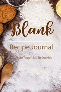 Blank Recipe Journal