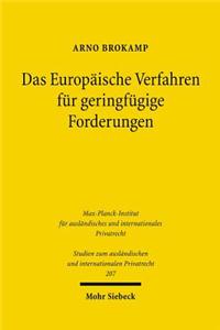 Das Europäische Verfahren für geringfügige Forderungen