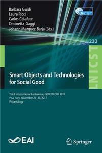 Smart Objects and Technologies for Social Good