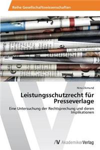 Leistungsschutzrecht für Presseverlage