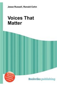 Voices That Matter