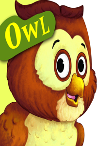 Cutout Board Book: Owl( Animals and Birds)
