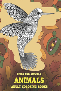 Adult Coloring Books Birds and Animals